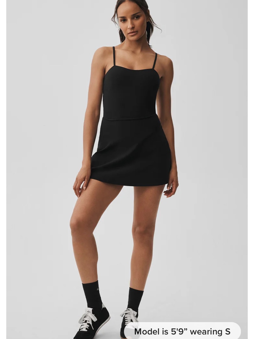 ALO Courtside Tennis Dress in Black